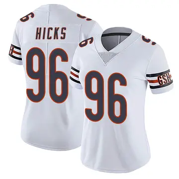 ماركة ديون لندن Chicago Bears #96 Akiem Hicks Nike White Team Logo Vapor Limited NFL Jersey ماركة ديون لندن