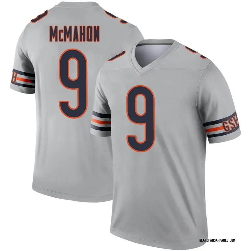 Youth Chicago Bears Jim McMahon Legend Inverted Silver Jersey By Nike
