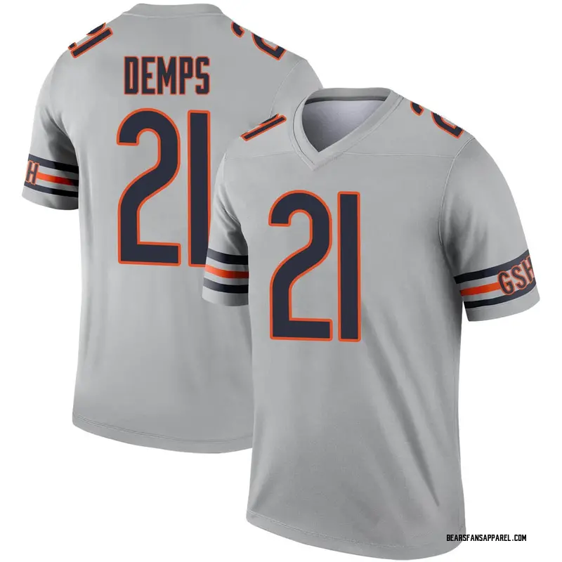 Youth Chicago Bears Quintin Demps Legend Inverted Silver Jersey By ...